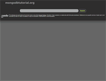 Tablet Screenshot of mongodbtutorial.org